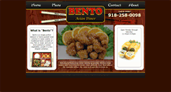 Desktop Screenshot of bentodiner.com